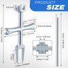 Enhon 4 Sided Drain Strainer Wrench with Sliding Handle for