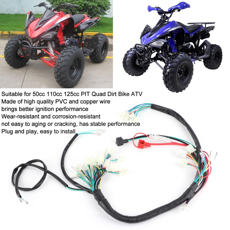 Engine Start Wire Wiring Harness Loom for 50cc 110cc 125cc
