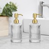 2 Pack Brushed Gold 304 Stainless Steel Soap Dispenser Pump