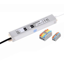 LIDESENMO Waterproof IP67 12V 3A Power Supply 36W AC DC Voltage Transformer, AC 120V to DC 12V Volt Converter Outdoor LED Light Driver (1-Pack)