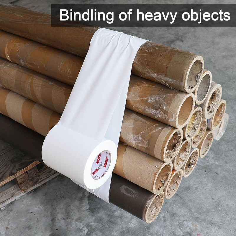 6" White Duct Tape, Heavy Duty 6 inch x 55