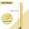 LAVMHAB Brass Rod 8 mm x 200 mm, Solid Round