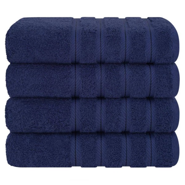 American Soft Linen Bath Towel Set, 4-Piece 100% Turkish Cotton