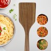 Jiozermi Teak Spatula for Cooking, Wok Spatula with Long Handle