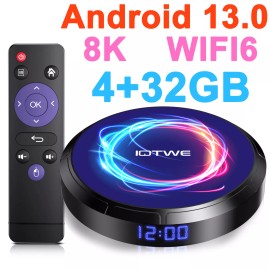 IOTWE Android 13 Smart TV BOX T95 W Allwinner 4+128 GB Quad Core WIFI6 Media Streamer - 4 GB+32 GB-Android13 8K