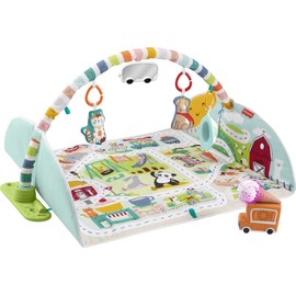Fisher-Price Baby Playmat Activity City Gym to Jumbo Toddler Vehicle Mat with Music & Lights for Developmental Play Newborns Ages 0+ Months