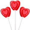 Valentines Day Lollipops Red Double Heart Shaped Cherry Flavored, Kosher