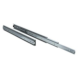 TCH Hardware 26 Inch Heavy Duty 250 lb Steel Drawer Slides - 3/4" Wide - Full Extension with Over Travel | Side Mount Ball Bearing Drawer Rails