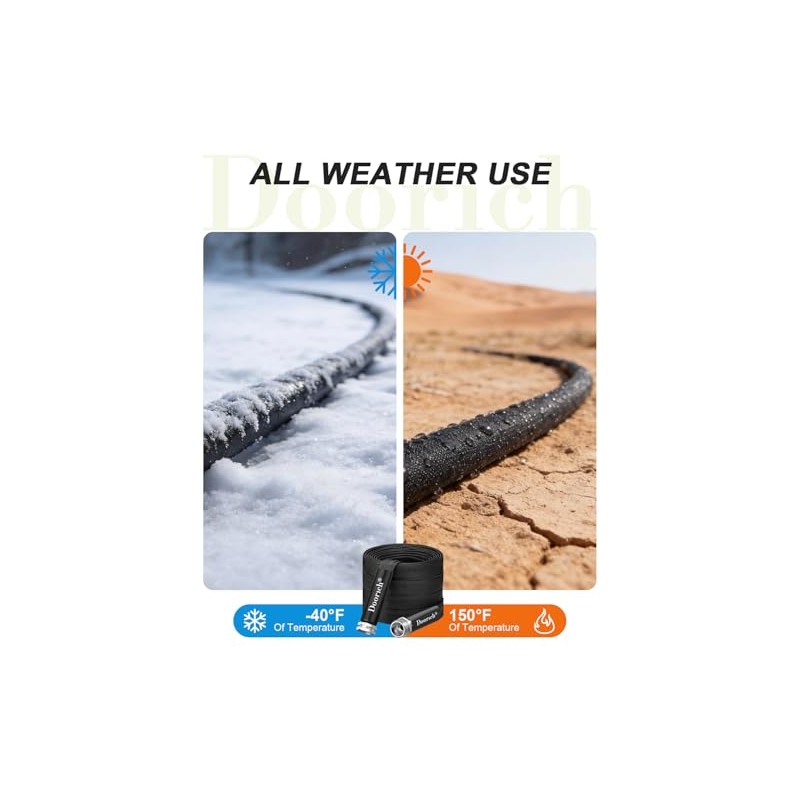 Flexible and Lightweight Garden Hose - 50 FT Durable TPU