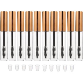 Beaupretty 10 Tubos Vacíos Para Rímel Con Aplicador De Pestañas 4.13X0.59In Botella Contenedora Transparente Para Serum De Crecimiento De Pestañas Uso Diario Y Viajes