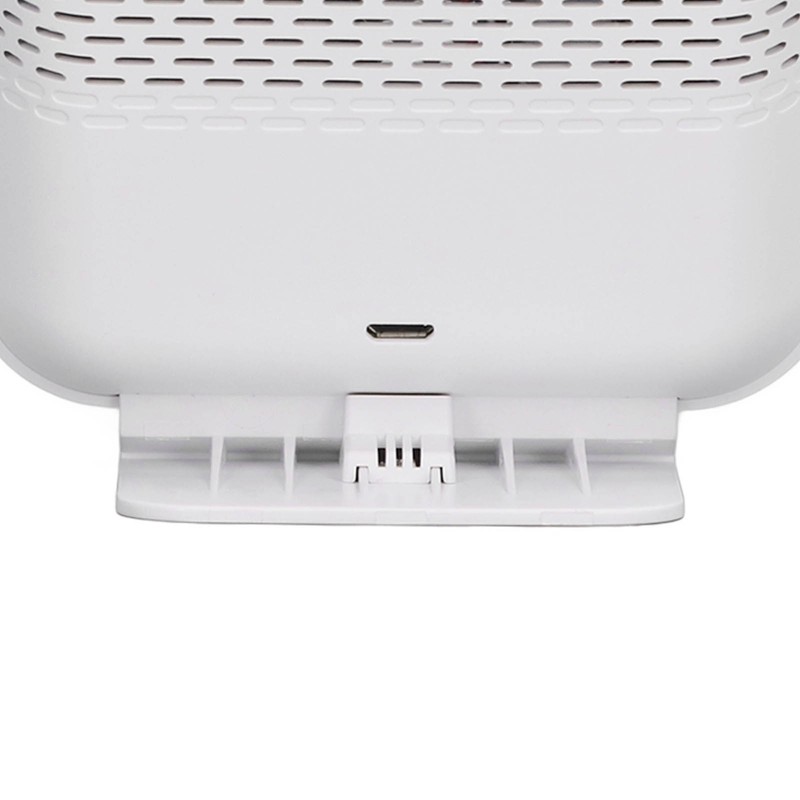 White Smart Air Quality Monitor LCD Screen WIFI CO2 Temperature