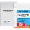 1InTheOffice Mini Binder Paper 3 Hole 5.5 x 8.5 Paper,