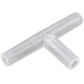 HALJIA 10 4mm Transparent Plastic Aquarium 3 Way T Type Air Valve Air Tubing Plug