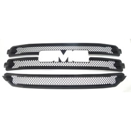 Fits 16-17 GMC SIERRA 1500 SLT - Gloss Black Grille Insert/Overlay