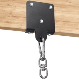 WUWEOT Heavy Bag Hanger, Sturdy Punching Boxing Bag Holder, 360° Rotation Wood Beam Hook Bracket Ceiling Mount for Boxing Muay Thai Training,Aerial Yoga Swing & Hammock