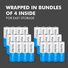 Voniko - Premium Grade AA Batteries - 36 Pack - Alkaline Double A Battery - Ultra Long-Lasting, Leakproof 1.5v Batteries - 10-Year Shelf Life