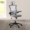 Modern High Back Mesh Executive Chair With Headrest And Flip