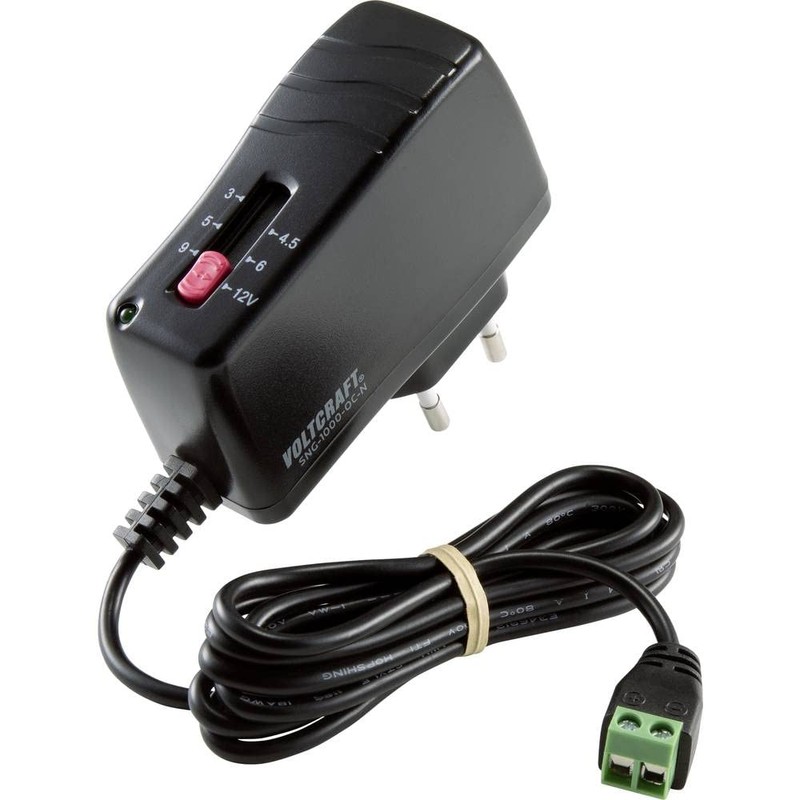 VOLTCRAFT SNG-1000-OC-N Power Supply 3V/DC, 4.5V/DC, 5V/DC, 6V/DC, 9V/DC, 12V/DC,