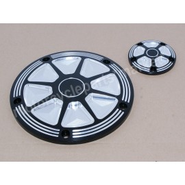 Unbranded 5 Holes Black Derby Timing Timer Cover For Harley Dyna Heritage Softail FLSTC