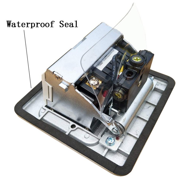 Pop Up Floor Electrical Outlet Kitchen Countertop Waterproof Sockets Pop