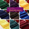 Obstal 210GSM Rectangle Red Tablecloth, Christmas Decorations Table Cloth Waterproof,