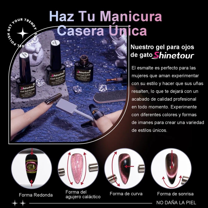 Esmalte Mágico De Uñas En Gel 9d Efecto Ojo De