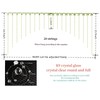 Hanbinsen 20 Strings Crystal Beaded Curtain, Arched Door String Curtain,