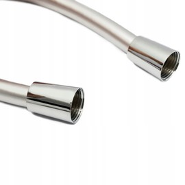 AquaParts Anti-twist shower hose, 40 cm, black, universal shower hose, flexible for the shower column