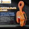 Bigorenda 2 Ton 4410lbs Vertical Plate Lifting Clamp,Heavy Duty Vertical