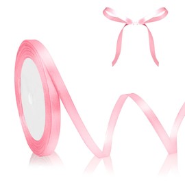 Valentines Day Decorations Pink Ribbon Satin Ribbon Ribbon For Gift Wrapping Hair Ribbon Ribbons For Crafting Silk Ribbon Hair Ribbons For Women Satin Ribbon 23 m 6 mm Ribbon For Hair Ribbon For Flower Bouquet Gift Ribbon