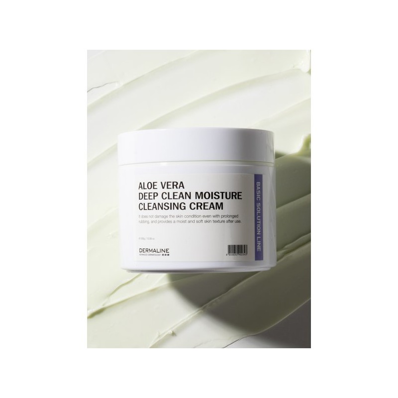 Dermaline 알로에베라 딥 클린 모이스쳐 클렌징 크림 300g Aloe Vera