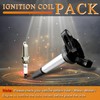 UF596 Ignition Coil & Spark Plug: 4-Pack Combo Replaces OE