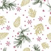 20 Napkins Golden Cones | Winter | Christmas | Table Decoration 33 x 33 cm