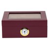 Quality Importers Desktop Humidor, Capri, with Tempered Glasstop, Cedar Divider,