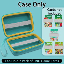 Aenllosi Hard Case Compatible with UNO Card Game, Case for Game Card Game for the Family, Emerald Green (Bag Only)