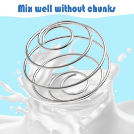 iziusy 2 Pcs Stainless Steel Shaker Balls for Bottles Protein Mixing Whisk (2 inch)