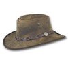 Barmah Hats Foldaway Bronco Leather Hat 1060BL / 1060BR /