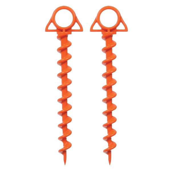 HKAOSDUUH 2 Pack Ground Anchors Heavy Duty Screw-in Tent Stakes