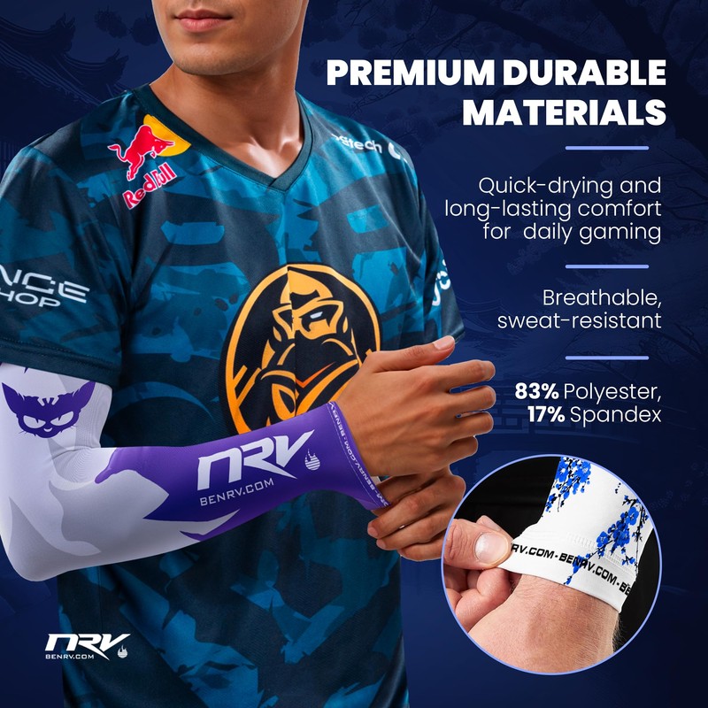 NRV Esport Mutant Gaming Cuff for Sports, Breathable, Durable and