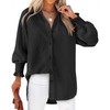 Button Down Shirts for Women 2024 Fall Trendy Boyfriend French
