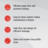 GURU USA Evo Lite Plus Square Stainless Steel Shower Drain