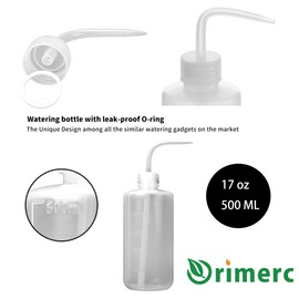 ORIMERC 500ML/17OZ Small Plant Watering Can for Indoor Plants, Squeeze Wash Bottle for Succulent Watering, Irrigation Bottle for Plant Watering, Rinse Bottle for Tattoo, Eyelash, Eye wash, Lab Wash