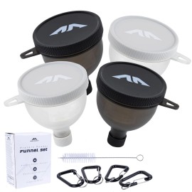 MODAIS On-the-Go Protein Powder Funnel and Cleaning Brush Set