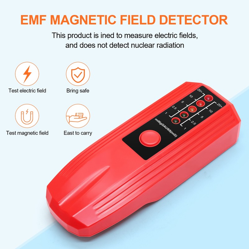 Handheld EMF Meter Portable Electromagnetic Radiation Detector Household Laboratory Hospital
