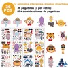 Pegatinas para Niños,36 pcs Pegatinas de Animales,Calcomanias Decorativas de Alta