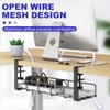 Under Desk Cable Management Tray, 31.5'' No Drill Steel Cable