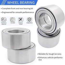 GOLKNHA Front & Rear Wheel Bearing Kit Compatible with Kawasaki Teryx KRX 1000 KRF1000 2020-2024 OEM# 92045-0920 481J7500 92045-0919