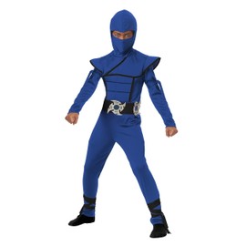Child Blue Stealth Ninja Costume Large