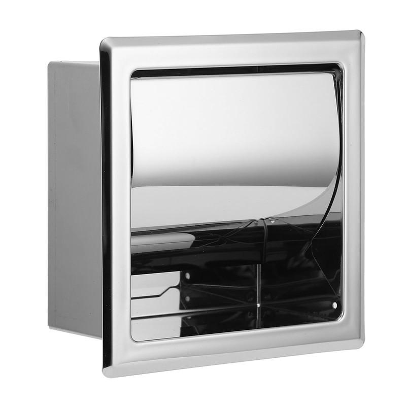 Mirror Surface Toilet Paper Holder Stainless Steel Paper Towel Rack