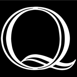 Letter Q Style #36 Decal Sticker (white), PEEL and STICK Graphic Sticker - Decorative Bumper Window Laptop Notebook Sticker